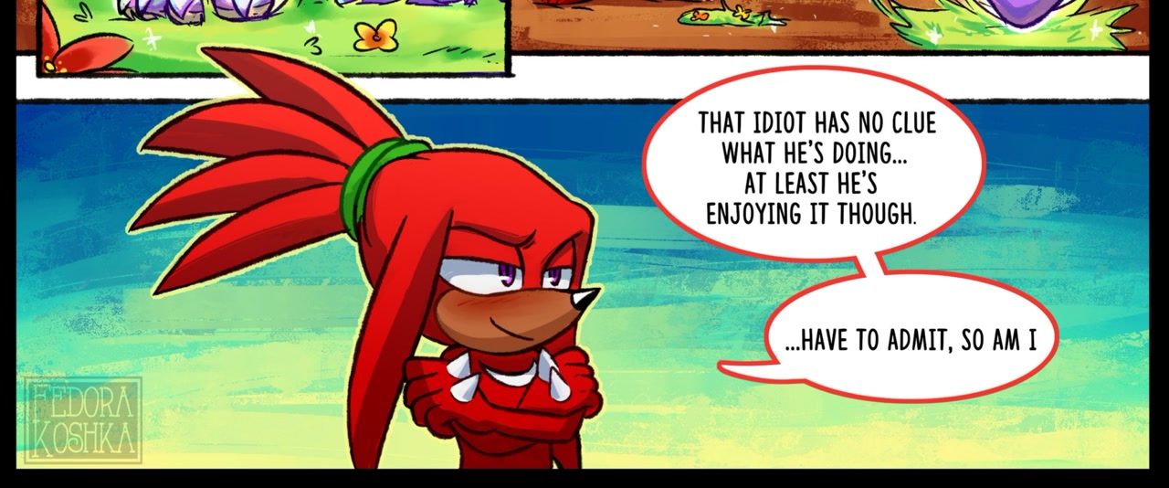 Kuckles Text #283737 - safe, artist:fedoragato, knuckles the echidna (sonic ...