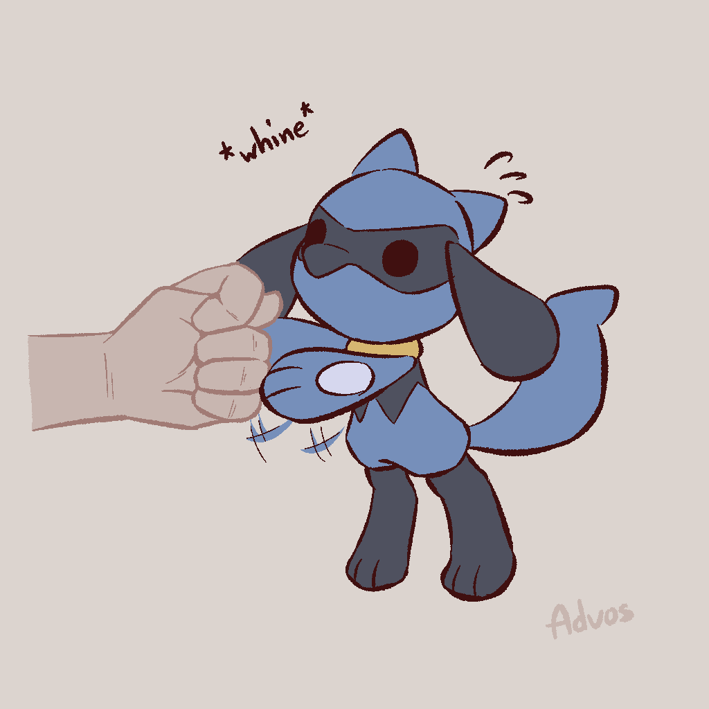 #284276 - safe, artist:advosart, fictional species, mammal, riolu ...