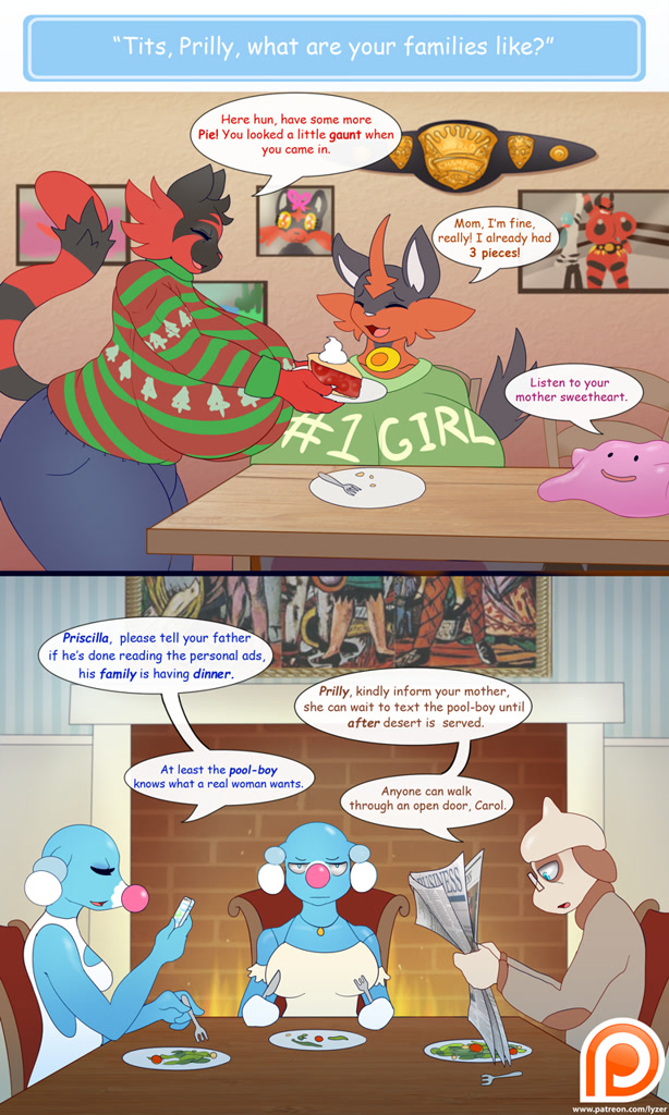 Antro Ditto #295744 - suggestive, artist:lyzergide, oc, oc only, oc:tits, brionne ...
