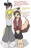 Size: 434x700 | Tagged: suggestive, artist:caroo, oc, oc only, oc:caroo, kangaroo, mammal, marsupial, anthro, plantigrade anthro, arms above head, barefoot, blushing, bottomwear, clothes, cuffs, ears, embarrassed, female, hanging, jacket, looking at each other, male, pants, paws, shirt, socks, t-shirt, tail, text, toe ring, toes, topwear