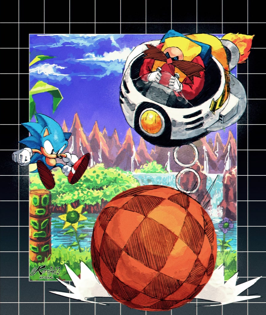 Jeu Sonic The Hedgehog 2 Version Originale Sega Megadrive - Bon état Avec Poster