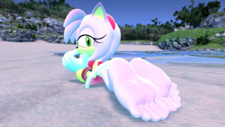 Size: 1280x720 | Tagged: safe, artist:jhedral, amy rose (sonic), anthro, plantigrade anthro, sega, sonic the hedgehog (series), 3d, barefoot, digital art, feet, fetish, foot fetish, foot focus, soles, toes