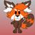 Size: 1280x1280 | Tagged: safe, artist:bluedeerfox14, sody pop (chikn nuggit), mammal, red panda, semi-anthro, chikn nuggit, male, solo, solo male, young