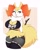 Size: 1200x1507 | Tagged: safe, artist:skwidbone, oc, oc only, braixen, fictional species, anthro, nintendo, pokémon, 2023, big breasts, bikini, blep, breasts, clothes, digital art, ear fluff, ears, eyelashes, female, fluff, fur, looking at you, red nose, simple background, solo, solo female, starter pokémon, swimsuit, tail, thighs, tongue, tongue out, wide hips