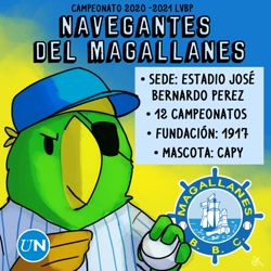 Size: 800x800 | Tagged: safe, artist:carlos hernández, part of a set, bird, parrot, solo, spanish text, text, venezuelan professional baseball league