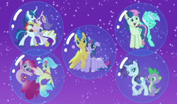Size: 1228x720 | Tagged: safe, artist:budgeriboo, artist:jucamovi1992, artist:kp-shadowsquirrel, artist:uigsyvigvusy, artist:wissle, edit, bon bon (mlp), flash sentry (mlp), lyra heartstrings (mlp), pinkie pie (mlp), princess cadence (mlp), princess skystar (mlp), rarity (mlp), shining armor (mlp), spike (mlp), twilight sparkle (mlp), alicorn, dragon, earth pony, equine, fictional species, fish, mammal, pegasus, pony, seapony, unicorn, feral, semi-anthro, friendship is magic, hasbro, my little pony, my little pony: the movie, 2023, bipedal, bipedal leaning, bubble, bubble solution, canon ship, dancing, female, female/female, feral/feral, flashlight (mlp), group, holiday, husband, husband and wife, in bubble, interspecies, lgbt, lyrabon (mlp), male, male/female, married couple, night, seaponified, semi-anthro/feral, shiningcadance (mlp), shipping, skypie (mlp), sparity (mlp), valentine's day, wife