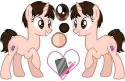 Size: 2055x1337 | Tagged: safe, artist:muhammad yunus, oc, oc only, oc:siti shafiyyah, equine, fictional species, mammal, pony, unicorn, feral, friendship is magic, hasbro, my little pony, 2023, base used, cell phone, female, grin, happy, heart, horn, mare, medibang paint, pencil, phone, photo, reference sheet, simple background, smartphone, smiling, solo, solo female, transparent background