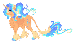 Size: 4200x2400 | Tagged: safe, artist:gigason, oc, oc only, oc:starstep, classical unicorn, equine, fictional species, mammal, pony, unicorn, feral, friendship is magic, hasbro, my little pony, 2023, blue eyes, cloven hooves, female, fur, hair, high res, hooves, horn, leonine tail, magical lesbian spawn, mane, mare, offspring, orange body, orange fur, parent:princess luna (mlp), parent:sunset shimmer (mlp), parents:lunashimmer (mlp), quadrupedal, simple background, solo, solo female, tail, transparent background, unshorn fetlocks