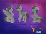 Size: 4000x2972 | Tagged: safe, artist:lil_vampirecj, equine, mammal, pony, feral, any species, birthday, clothes, commission, commissions open, glitter bow, hat, headwear, open, party hat, party popper, ych, ych open, your character here open