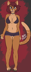 Size: 1441x3304 | Tagged: safe, artist:phelpsfilchat, 2023, claws, clothes, female, legwear, looking at you, no background, piercing, sportswear, stockings