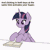 Size: 1000x1000 | Tagged: safe, artist:dstears, twilight sparkle (mlp), alicorn, equine, fictional species, mammal, pony, feral, friendship is magic, hasbro, my little pony, 2023, 2d, 2d animation, animated, cute, feathered wings, feathers, female, fur, hair, horn, keyboard, mane, mare, multicolored mane, open mouth, purple body, purple eyes, purple fur, simple background, solo, solo female, spread wings, white background, wide eyes, wings