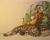Size: 2591x2048 | Tagged: suggestive, artist:teiirka, big cat, feline, mammal, tiger, anthro, 2011, amber eyes, black body, black fur, breasts, butt, cream body, cream fur, ears, female, fur, jewelry, nudity, orange body, orange fur, paw pads, paws, sideboob, signature, solo, solo female, striped fur, tail, traditional art