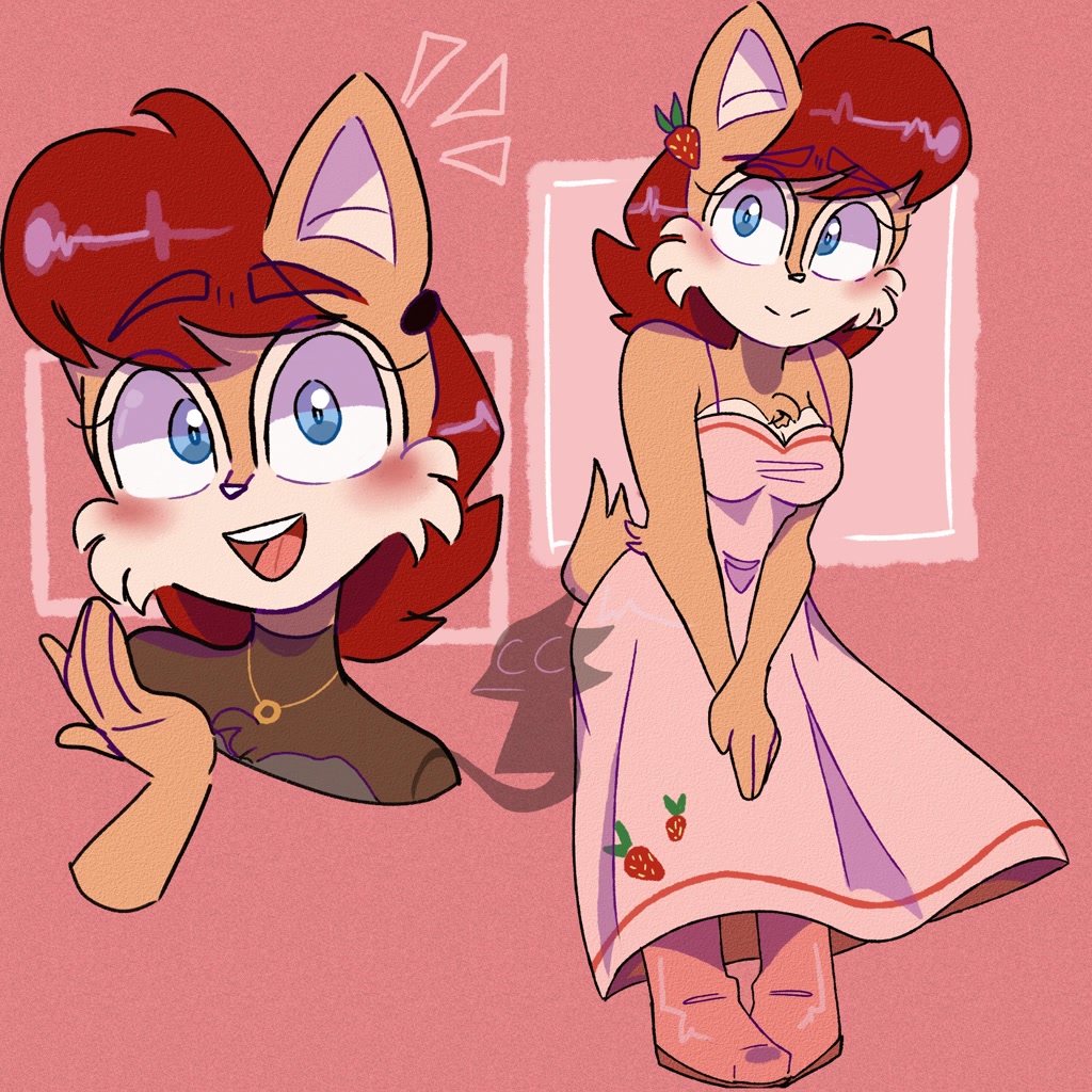 #248033 - safe, artist:cheapscreepbunk, princess sally acorn (sonic ...