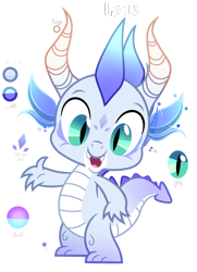 Size: 2500x3447 | Tagged: safe, artist:harmonyvitality-yt, artist:remul-lemlem, oc, oc only, oc:uranus, dragon, fictional species, feral, friendship is magic, hasbro, my little pony, 2023, base used, dragon oc, high res, horns, male, next generation, offspring, parent:princess ember (mlp), parent:spike (mlp), parents:emberspike (mlp), simple background, slit pupils, solo, solo male, transparent background