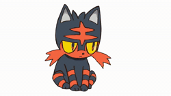 Size: 1920x1080 | Tagged: safe, anonymous artist, alolan meowth, alolan persian, fictional species, incineroar, litten, mammal, meowth, persian (pokémon), torracat, anthro, digitigrade anthro, nintendo, pokémon, 2d, 2d animation, ambiguous gender, ambiguous only, animated, bedroom eyes, black nose, candy, chips, couch, digital art, duo, duo ambiguous, ears, eating, fat, food, fur, looking at each other, looking away, pecs, sitting, slightly chubby, sound, starter pokémon, strangling, tail, tail wag, television, webm, weight lifting, workout, youtube link
