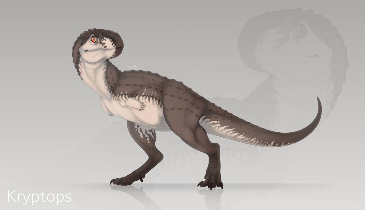 Kryoptops #254188 - safe, artist:dangenight, dinosaur, theropod, feral, 2022, 2d ...