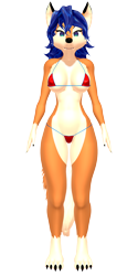 Size: 1000x2000 | Tagged: suggestive, artist:tetramundo, carmelita fox (sly cooper), canine, fox, mammal, anthro, digitigrade anthro, sly cooper (series), 2023, 3d, belly button, bikini, black nose, breasts, clothes, digital art, ears, eyelashes, female, fur, hair, looking at you, micro bikini, simple background, solo, solo female, swimsuit, tail, thighs, transparent background, vixen, wide hips