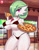 Size: 1280x1642 | Tagged: suggestive, artist:raydonxd, fictional species, gardevoir, anthro, nintendo, pokémon, 2023, bikini, breasts, clothes, detailed background, digital art, ears, eating, eyelashes, female, food, hair, hair over one eye, huge breasts, looking at you, micro bikini, nipple outline, pizza, red bikini, red swimsuit, solo, solo female, swimsuit, thighs, wide hips
