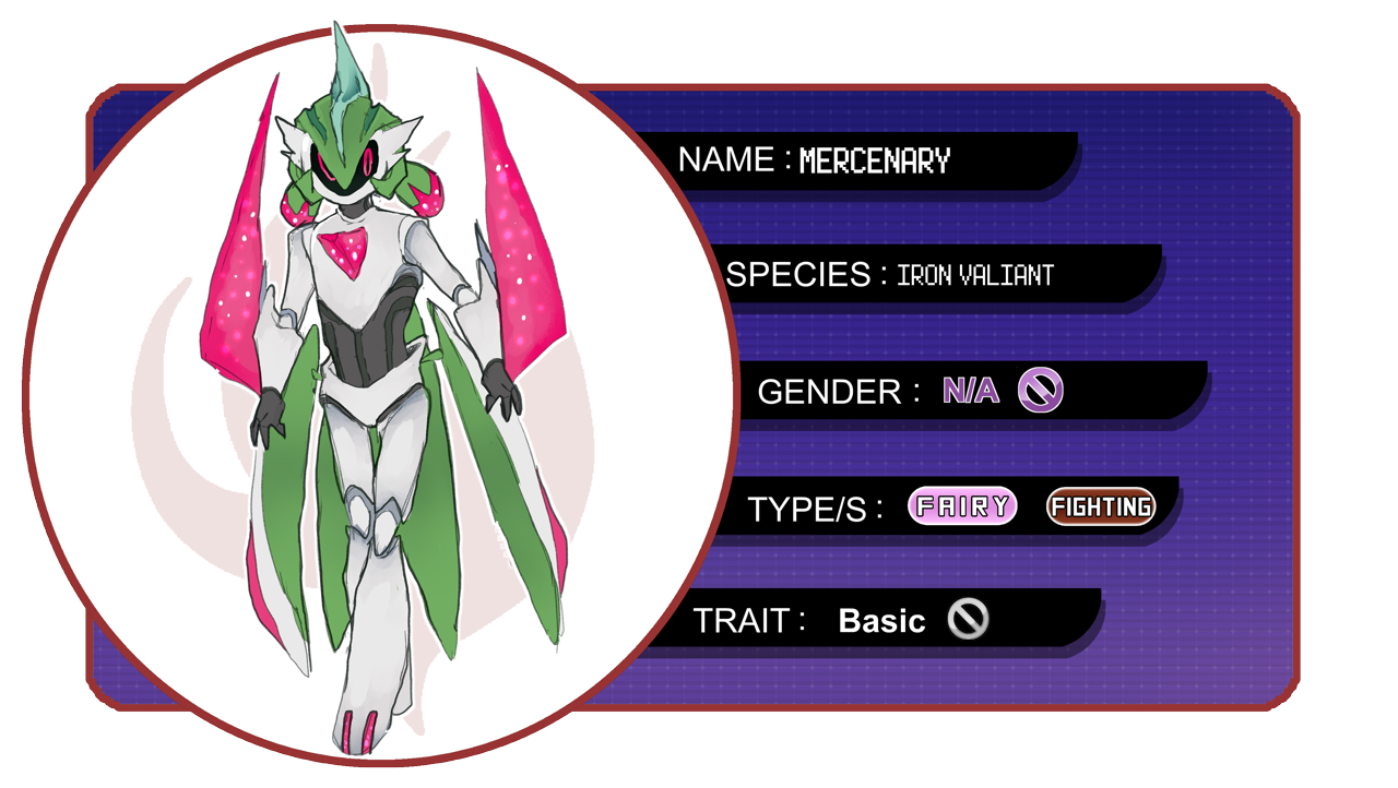 Generless Red Pokemon #265163 - safe, artist:seraphiinx, fictional species, iron valiant ...