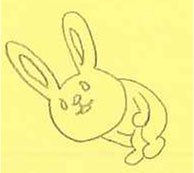 Size: 194x173 | Tagged: safe, artist:darab, lagomorph, mammal, rabbit, semi-anthro, 2007, ambiguous gender, low res, solo, solo ambiguous