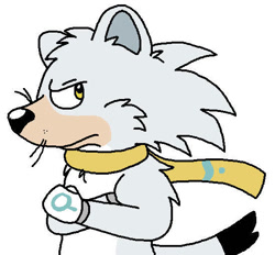Size: 549x510 | Tagged: safe, artist:toonidae, silver the hedgehog (sonic), mammal, mustelid, stoat, weasel, anthro, sega, sonic the hedgehog (series), ermine, male, solo, solo male, species swap