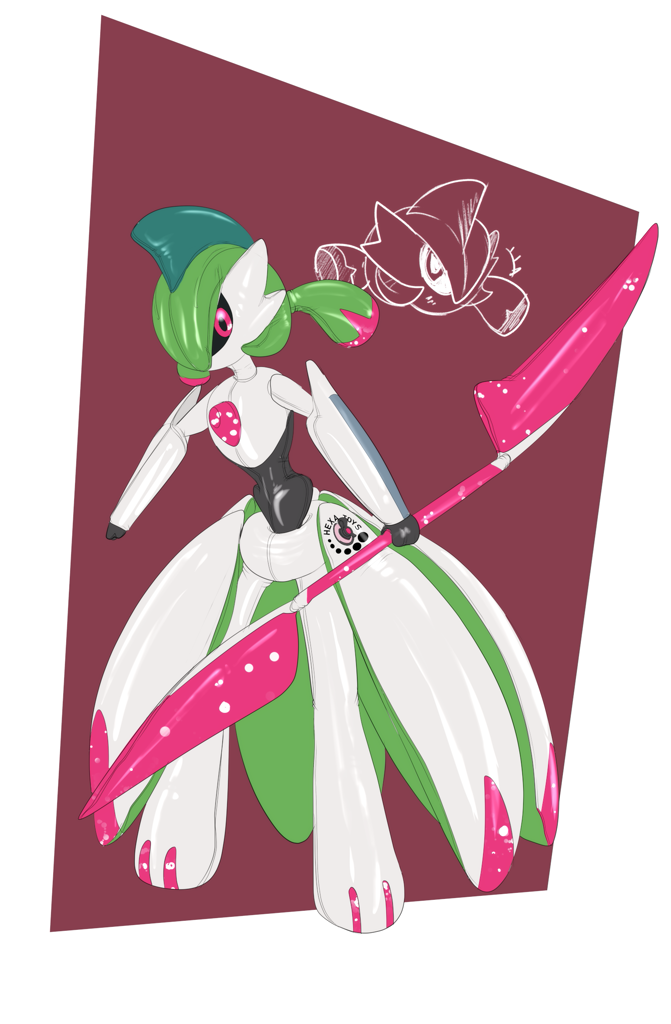 Pokemon Nintendo Abstract #267157 - safe, artist:cupcakedoragon, fictional species, iron valiant ...