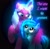 Size: 904x892 | Tagged: safe, artist:jaanhavi, misty (mlp g5), opaline (mlp), alicorn, equine, fictional species, mammal, pony, unicorn, feral, hasbro, my little pony, my little pony g5, spoiler, spoiler:my little pony g5, 2023, black background, cornrows, curly mane, curved horn, duo, duo female, feathered wings, feathers, female, females only, glowing, glowing horn, hair, hooves, horn, hug, looking at each other, looking at someone, magic, magic aura, mama opaline, mane, mare, nicealine, out of character, raised hoof, ringlets, simple background, smiling, smiling at each other, standing, tail, text, turned head, wing hug, wings