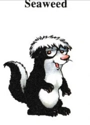 Size: 750x1042 | Tagged: safe, artist:mercer mayer, official art, mammal, skunk, semi-anthro, little critter (series), male, seaweed (little critter), solo, solo male