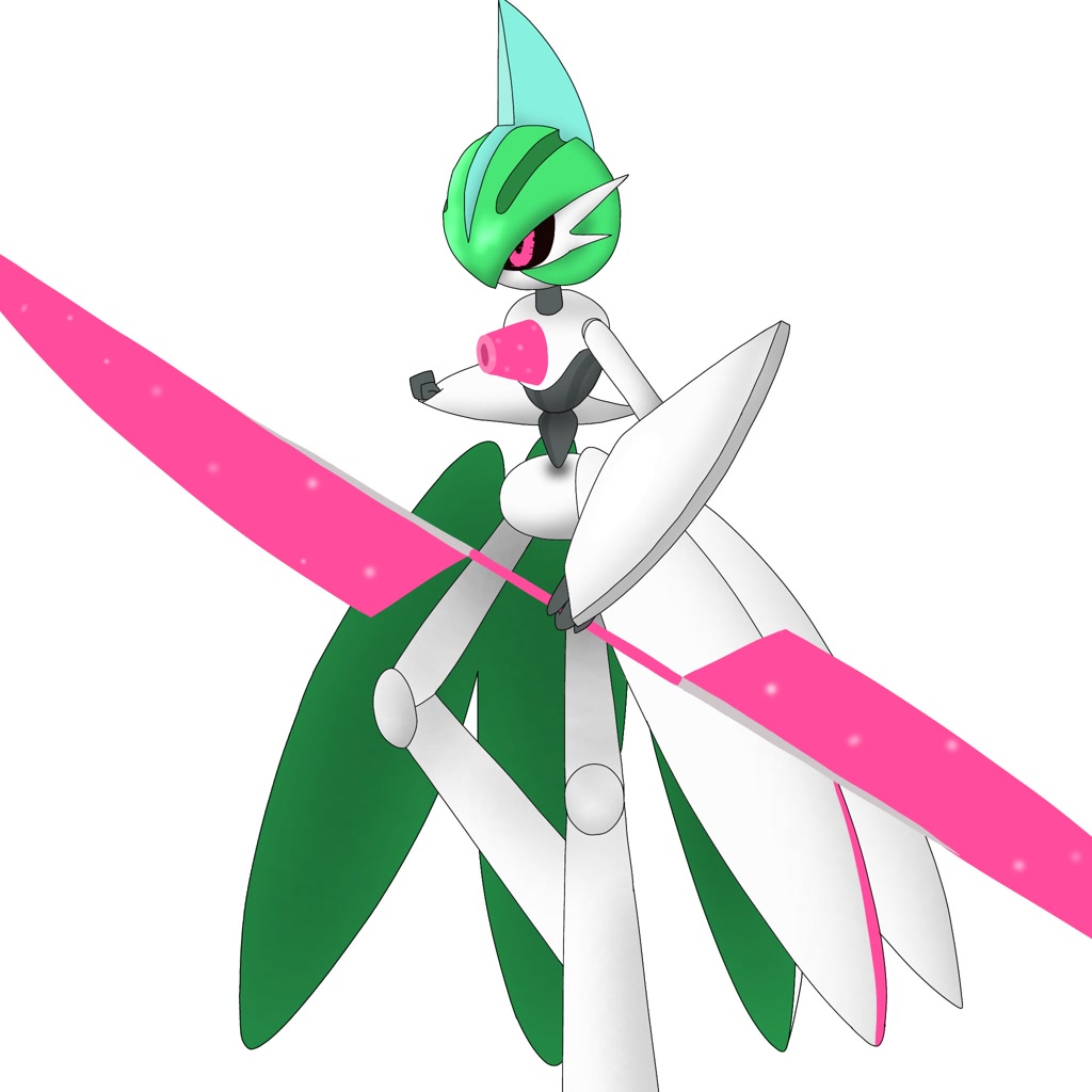 Generless Red Pokemon #268037 - safe, artist:doppeln977, fictional species, iron valiant ...