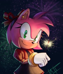 Size: 1665x1944 | Tagged: safe, artist:ira_theartist, amy rose (sonic), hedgehog, mammal, sega, sonic the hedgehog (series), female, solo, solo female