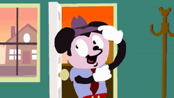 Size: 1056x594 | Tagged: suggestive, artist:hans van harken, goofy (disney), mickey mouse (disney), minnie mouse (disney), canine, dog, human, mammal, mouse, rodent, anthro, disney, mickey and friends, 16:9, 2013, 2d, 2d animation, angry, animated, bad metadata, bandage, beaten up, bedding, blanket, bottomwear, clothes, court, crutches, digital art, door, dress, english text, eyelashes, eyewear, falling, female, flower, footwear, frowning, fully clothed, glasses, gloves, group, handwear, hat, headgear, headwear, humor, husband, husband and wife, indoors, infidelity, judge, looking at another, looking up, male, married couple, medical instrument, murid, murine, nail file, necktie, open mouth, photo, plant, profanity, pun, running, scientific instrument, sex, shirt, shoes, shorts, sitting, sound, stairs, standing, suit, tears, teeth, text, tongue, topwear, violence, walk-in, watching, webm, wedding dress, white clothing, white dress, white handwear, widescreen, wife, wounded