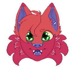 Size: 1000x1000 | Tagged: safe, artist:bomi, ambiguous form, animated, any gender, any species, commission, gif, headshot, icon, ych, ych result