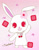 Size: 828x1051 | Tagged: safe, artist:tambero, ruby (jewelpet), hare, japanese hare, lagomorph, mammal, semi-anthro, jewelpet (sanrio), sanrio, ears, flower, flower on head, tail