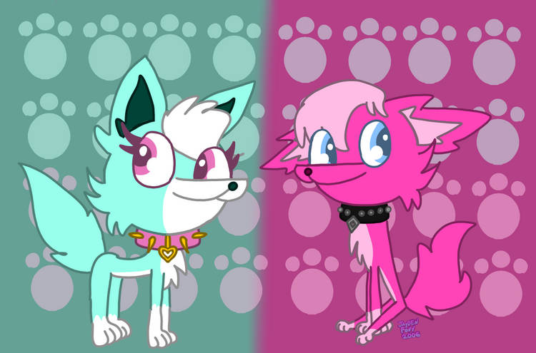 Fuchsia Fox #398706 - safe, artist:bluedeerfox14, canine, fox, mammal, feral ...