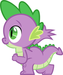 Size: 822x972 | Tagged: safe, artist:porygon2z, spike (mlp), dragon, fictional species, western dragon, semi-anthro, friendship is magic, hasbro, my little pony, 2d, male, on model, simple background, smiling, solo, solo male, transparent background, young