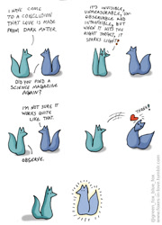 Size: 520x723 | Tagged: safe, artist:foxes-in-love, canine, fox, mammal, feral, comic:foxes in love, 2019, ambiguous gender, duo, english text, text