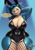 Size: 2272x3240 | Tagged: suggestive, artist:thyhsilverfeet, fictional species, mammal, snorlax, anthro, nintendo, pokémon, 2024, areola, areola slip, armpits, arms behind head, bedroom eyes, blushing, breasts, bunny ears, bunny suit, clothes, digital art, ears, eyelashes, female, fur, glasses, hair, huge breasts, leotard, looking at you, one eye closed, open mouth, round glasses, sharp teeth, simple background, solo, solo female, tail, teeth, thick thighs, thighs, tongue, wide hips