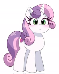 Size: 1638x2048 | Tagged: safe, artist:leo19969525, sweetie belle (mlp), equine, fictional species, mammal, pony, unicorn, friendship is magic, hasbro, my little pony, female, solo