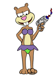 Size: 530x749 | Tagged: suggestive, artist:xtreme7, sandy cheeks (spongebob), human, mammal, rodent, squirrel, nickelodeon, spongebob squarepants (series), abuse, bottomwear, bra, clothes, degradation, dominant, dominant female, feet, female, fetish, foot fetish, foot focus, foot slave, humiliation, macro, micro, panties, shrink ray, shrinking, skimpy outfit, skirt, stomping, toes, trampling, underfoot, underwear