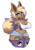 Size: 1606x2295 | Tagged: safe, artist:i_am_kat95, oc, oc only, eevee, eeveelution, fictional species, hybrid, mammal, renamon, anthro, digimon, nintendo, pokémon, 2024, belly button, big breasts, black nose, bottomwear, breasts, clothes, commission, crop top, digital art, ears, evening gloves, eyelashes, female, fluff, fur, gloves, hair, legwear, long gloves, looking at you, pose, shorts, simple background, solo, solo female, stockings, tail, thighs, topwear, white background, wide hips