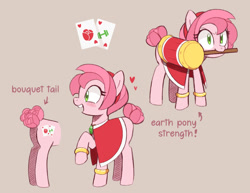 Size: 1493x1153 | Tagged: safe, artist:galaxylover06, amy rose (sonic), equine, mammal, pony, hasbro, my little pony, sega, sonic the hedgehog (series), au:friendship got faster, female, piko piko hammer, ponified, solo, solo female