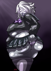 Size: 3000x4200 | Tagged: safe, fictional species, ghost, undead, butt, collegegirl, curvy, cute, ecchii, fluff, hentai, redhare, schoolgirl, schooluniform, seifuku, sexy, slightly chubby, specter, student, thiccness, thick