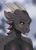 Size: 1622x2271 | Tagged: suggestive, artist:renfriday13, dragon, fictional species, anthro, 2024, bedroom eyes, black sclera, blep, breasts, colored sclera, digital art, dragoness, female, horns, portal, scales, simple background, solo, solo female, tongue, tongue out