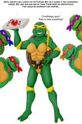 Size: 700x1050 | Tagged: safe, artist:arania, part of a set, april o'neil (tmnt), reptile, turtle, teenage mutant ninja turtles, female, human to anthro, transformation