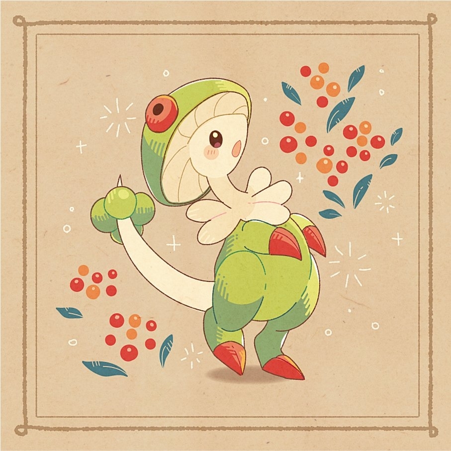 Pokemon Nintendo Abstract #341443 - safe, artist:kashima miyako, breloom, fictional species ...
