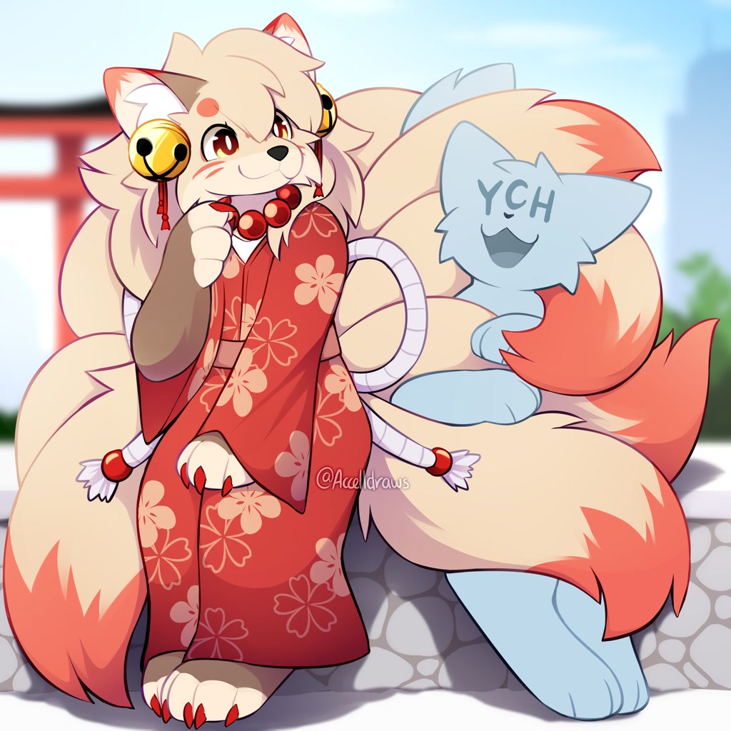 #360354 - safe, artist:accelldraws, canine, fictional species, fox ...