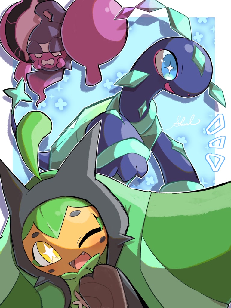 Pokemon Nintendo Abstract #361477 - safe, artist:shual3734, fictional species, legendary pokémon ...