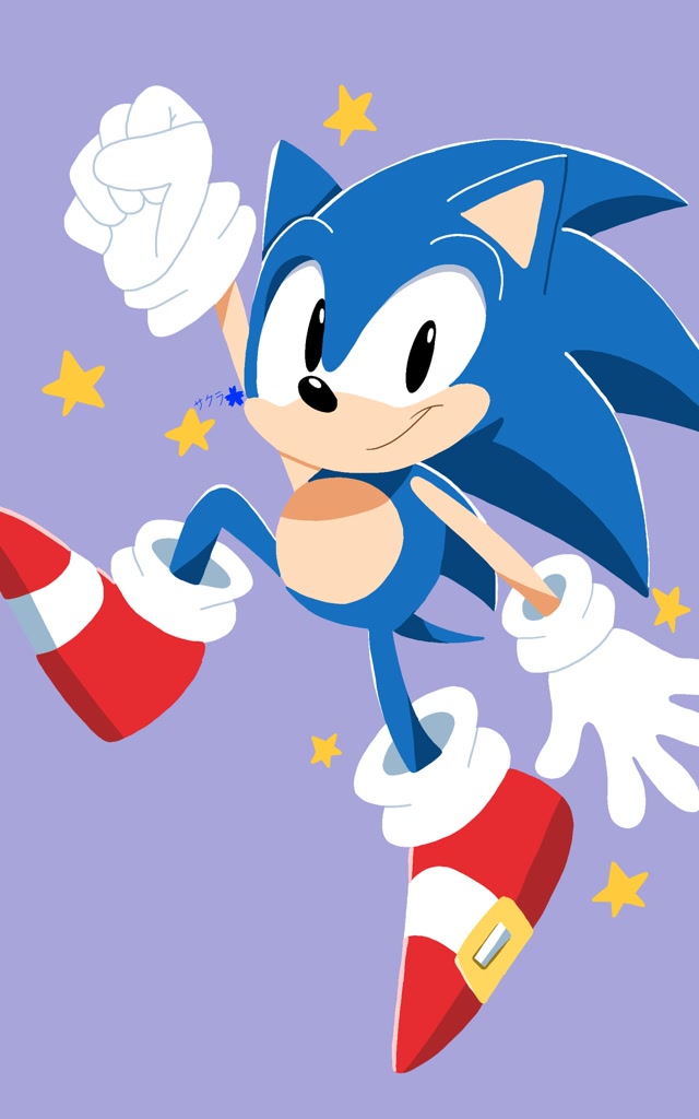 #363883 - safe, artist:sakura_2739, classic sonic, sonic the hedgehog ...