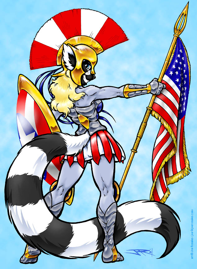#490807 - safe, artist:joeartguy, lemur, mammal, primate, ring-tailed ...