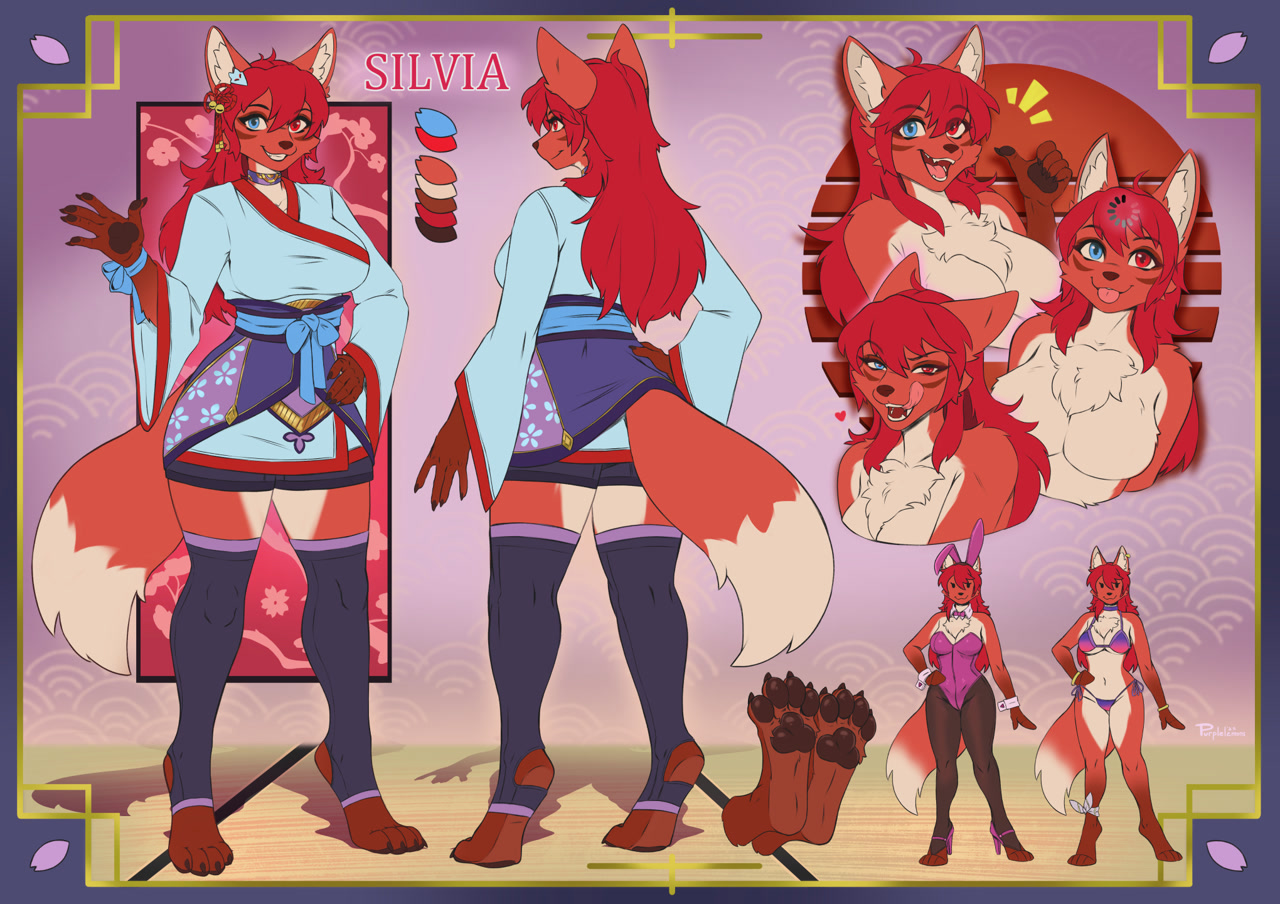 #448126 - safe, artist:purplelemons, oc, oc only, canine, fox, mammal ...